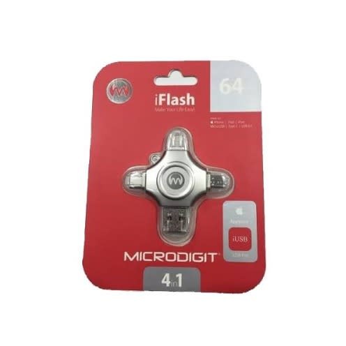 Clé 32GB Microdigit 4-In-1 IUSB, Iflash