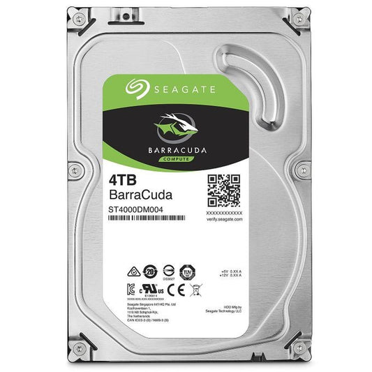 Disque Dur Bureau Seagate SATA 3.5 Interne-4To BARACCUDA-Noir